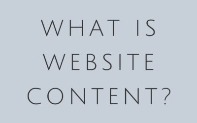 What is Website Content?